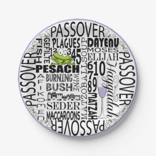 Passover Paper Plate "Dayenu and more..." Pattern
