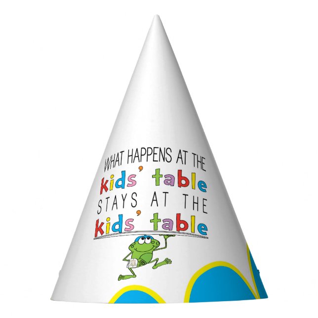 Passover Party Hat Kids' Table (Front)