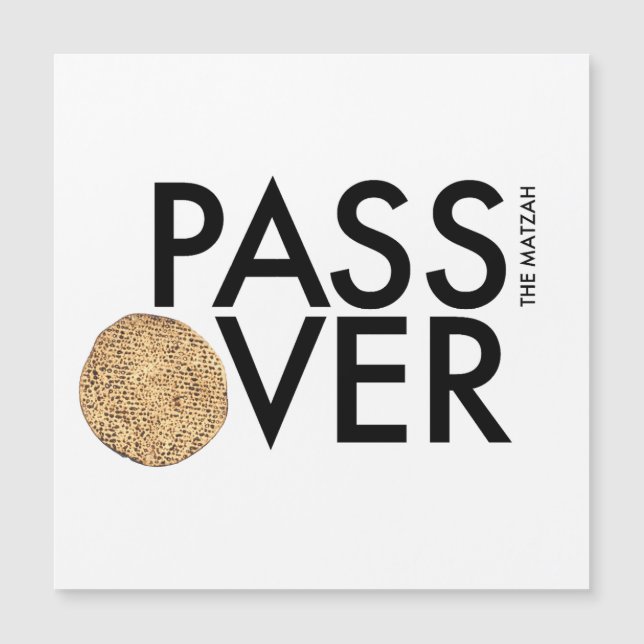 Passover - PASS the matzah OVER - Seder Pesach (Front)