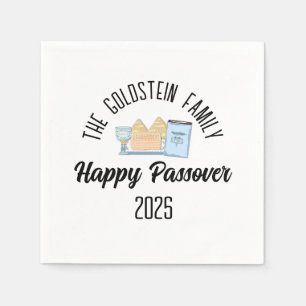 Passover Personalised Family Name  Napkin