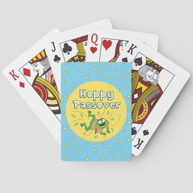 Passover Playing Cards "Hoppy Passover" (Back)
