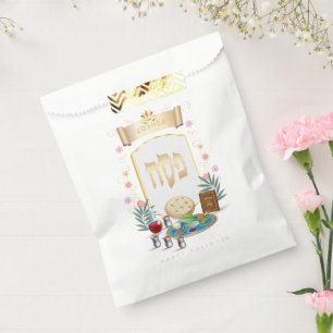 Passover Seder Kosher Pesach Symbols Favour Bags