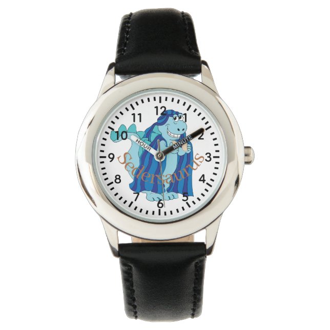 Passover Sedersaurus Personalise Watch (Front)