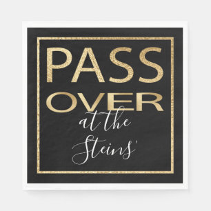 Passover Standard Napkins Passover Gold Pattern