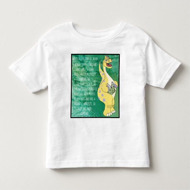 Passover Toddler Define Baruchiosaurus T-Shirt (Front)