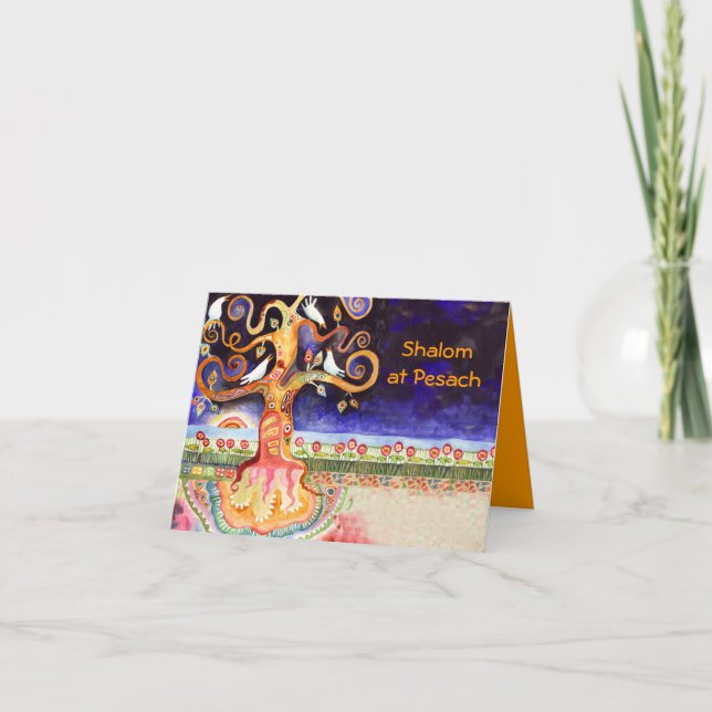 Passover Tree Greeting card (Front)