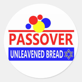 Passover Unleavened Bread Classic Round Sticker