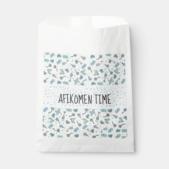 Passover Whimsical Seder Time Party Favour Bag (Front)