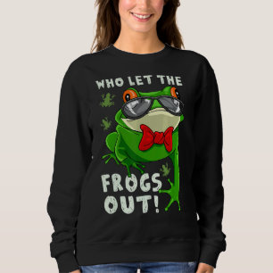 Passover Who Let The Frogs Out Jewish Seder Sweatshirt