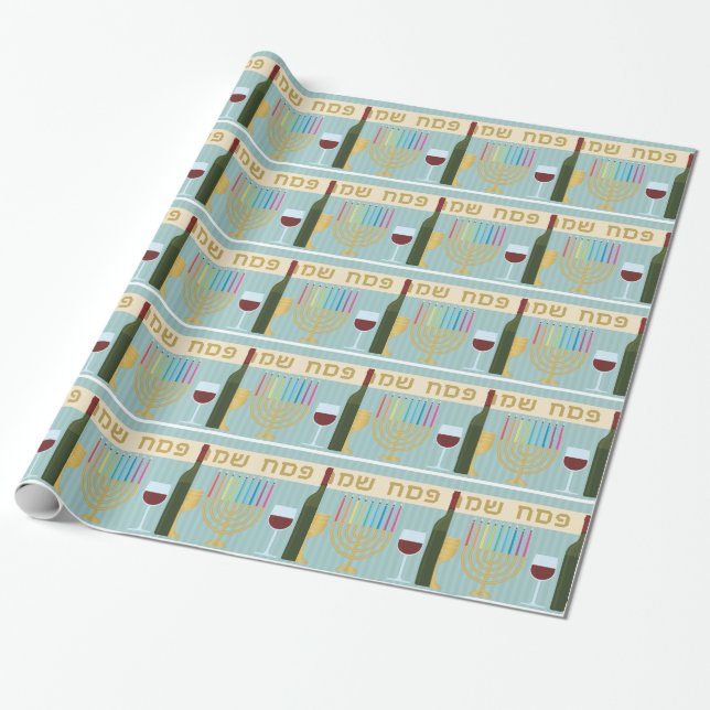 passover wrapping paper (Unrolled)