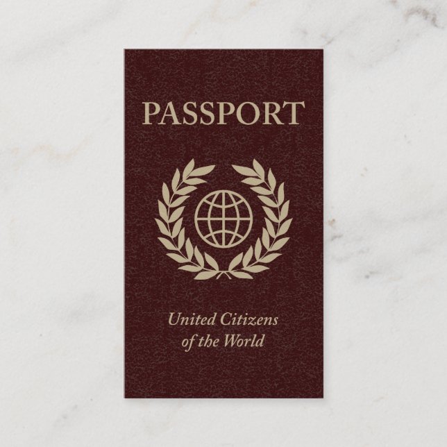 passport business card (Front)