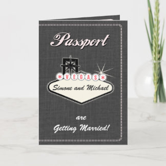 Passport Invitation or Save-the-Date LAS VEGAS