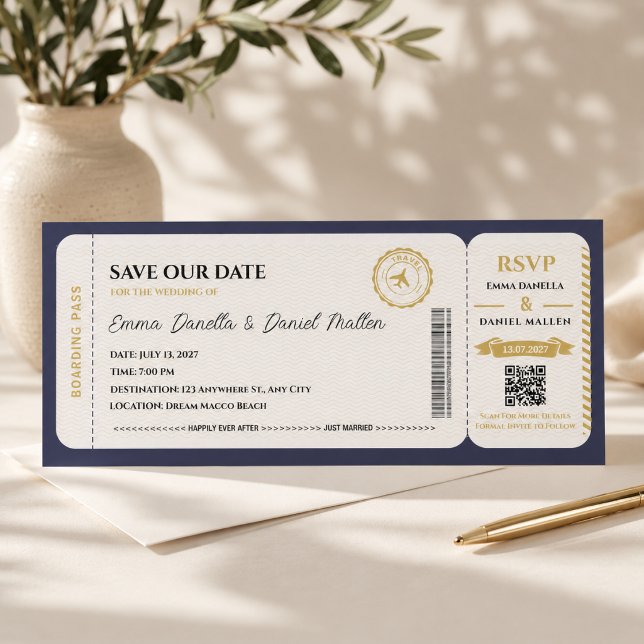 Passport Save the Date Wedding Destination Travel  (Creator Uploaded)