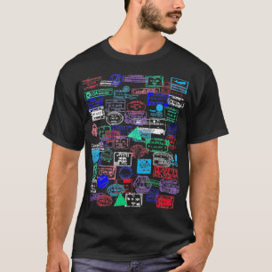 Passport Stamp Collector Travel The World T-Shirt