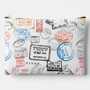 Passport Stamps Design Accessory Bag