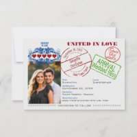 Passport to Love Cute Destination Wedding Black