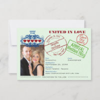 Passport to Love Cute Destination Wedding Green