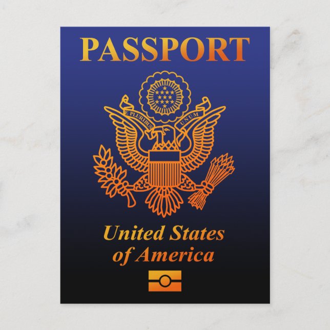 PASSPORT(USA) POSTCARD (Front)