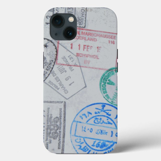 Passport Visa Design Apple Iphone Case Design (Back)