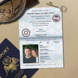 Passport Wedding Invitation