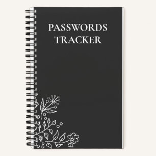 PASSWORDS TRACKER NOTEBOOK