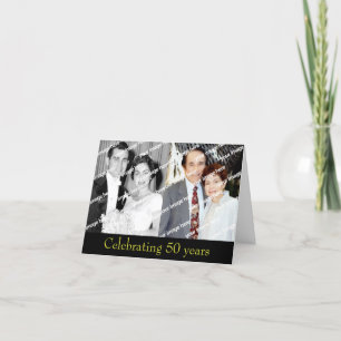 Past and Present Golden Anniversary Invitation