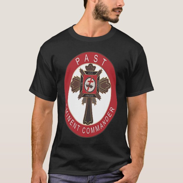 Past Eminent Commander Knights Templar York Rite M T-Shirt (Front)