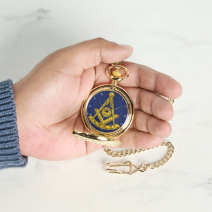 Past Master Freemason Square and Compass Masonic Watch