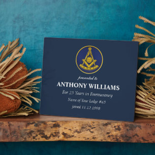 Past Master Freemasonry Freemason Masonic Plaque