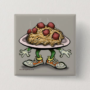 Pasta 15 Cm Square Badge