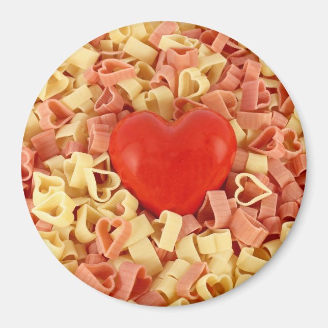 Pasta and a heart magnet (Front)