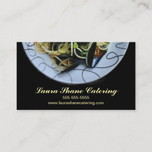 Pasta and Mussels Catering Business Card