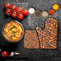 Pasta and vegetables purple