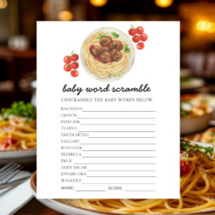 Pasta - Baby Word Scramble Game