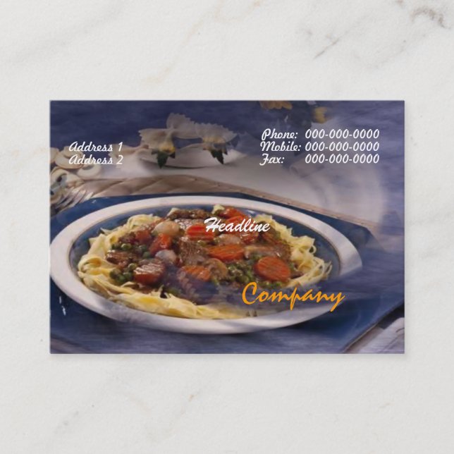 Pasta Business Card (Front)