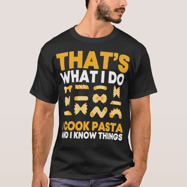 Pasta Chef animal space chef (male) funny teddies  T-Shirt (Front)