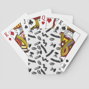 Pasta Diversity Grey Food Italy Lover Foodie Playing Cards
