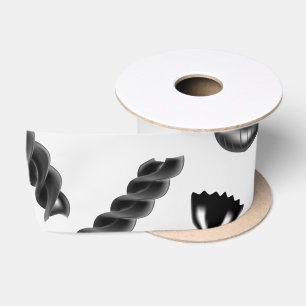 Pasta Diversity Grey Food Italy Lover Foodie Satin Ribbon