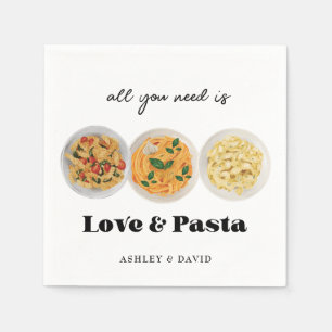 Pasta Engagement Party Napkin