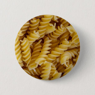 Pasta Fusilli Noodles 6 Cm Round Badge