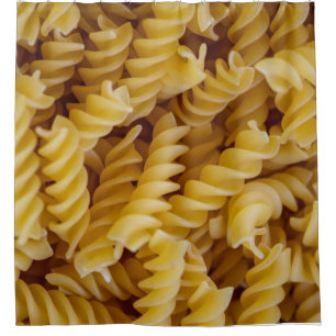 Pasta Fusilli Noodles Shower Curtain