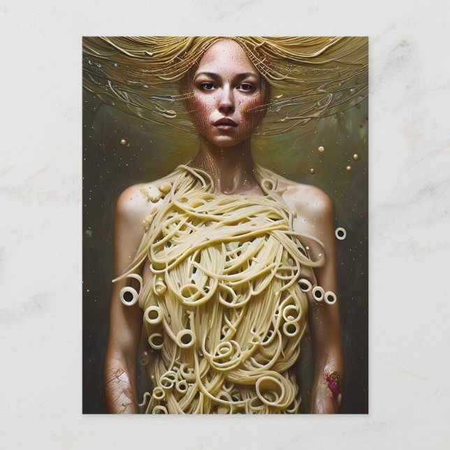 Pasta Goddess Postcard (Front)
