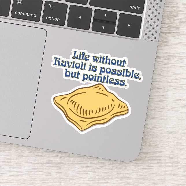 Pasta Humour Life without Ravioli is possible  (Detail)