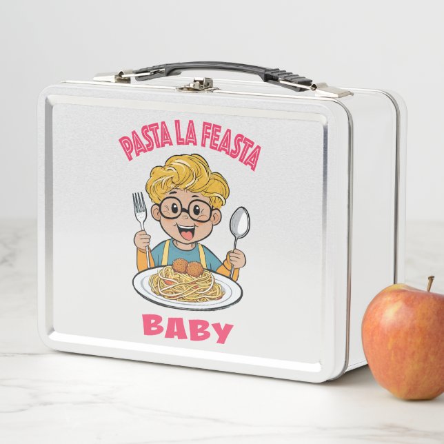 Pasta La Feasta Baby Metal Lunch Box (In Situ)