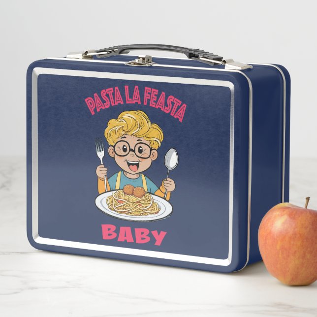 Pasta La Feasta Baby Metal Lunch Box (In Situ)
