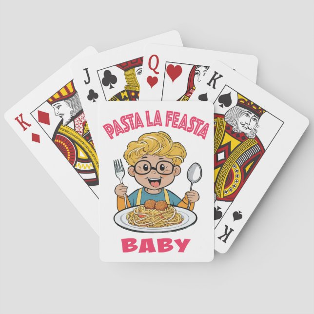 Pasta La Feasta Baby Playing Cards (Back)