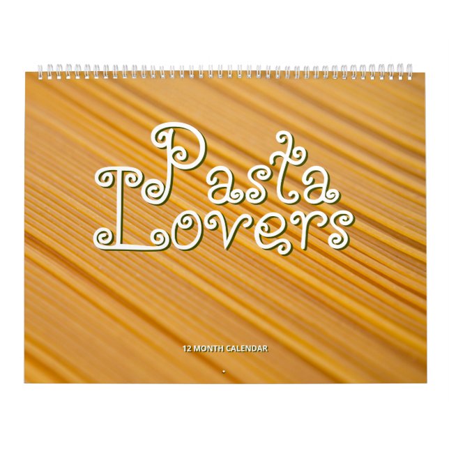 Pasta Lovers Calendar (Cover)