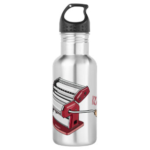 Pasta maker cartoon illustration 532 ml water bottle