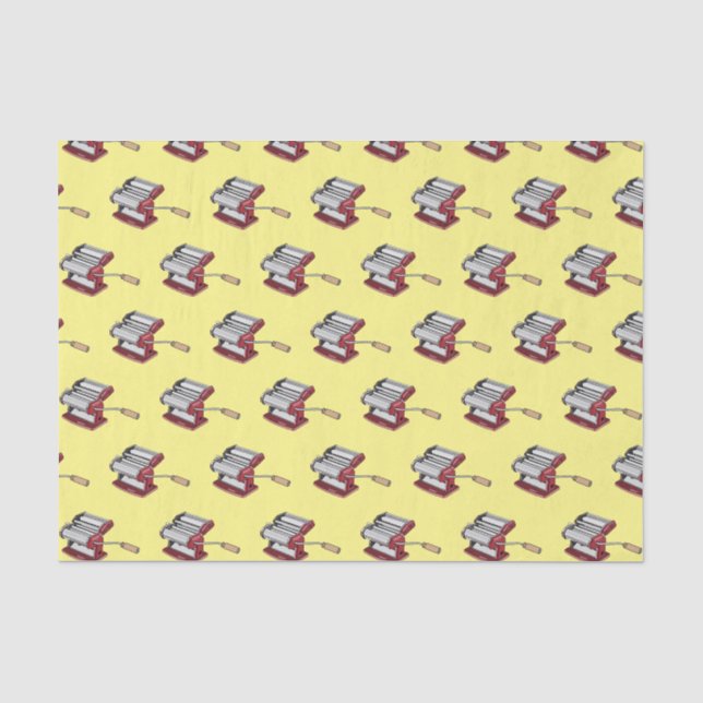 Pasta maker cartoon illustration  tissue paper (Front)