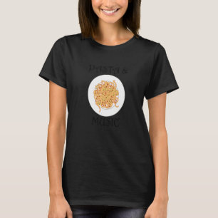 Pasta Musician Music Notes Clef Spaghetti T-Shirt